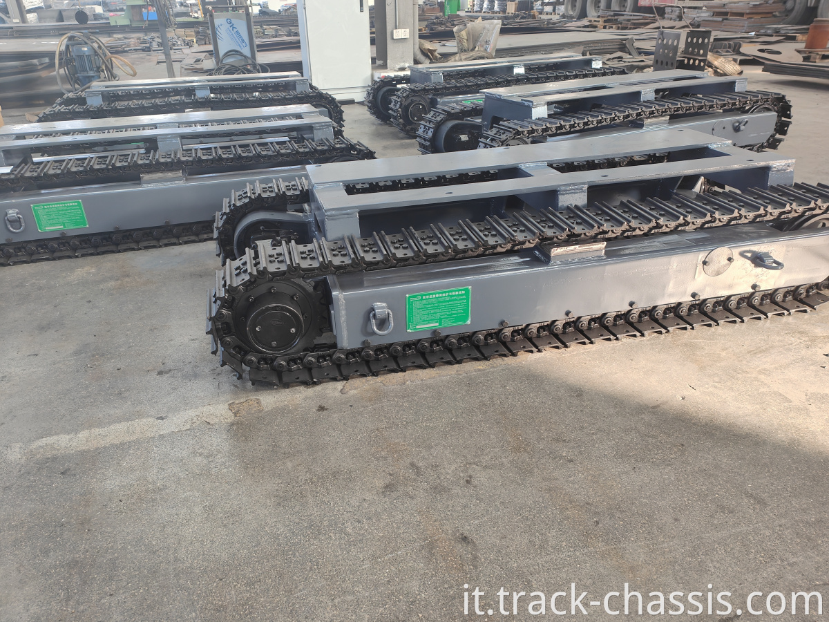 8tons in acciaio cingolio di crawler da carwler per camion di pompe in cemento.